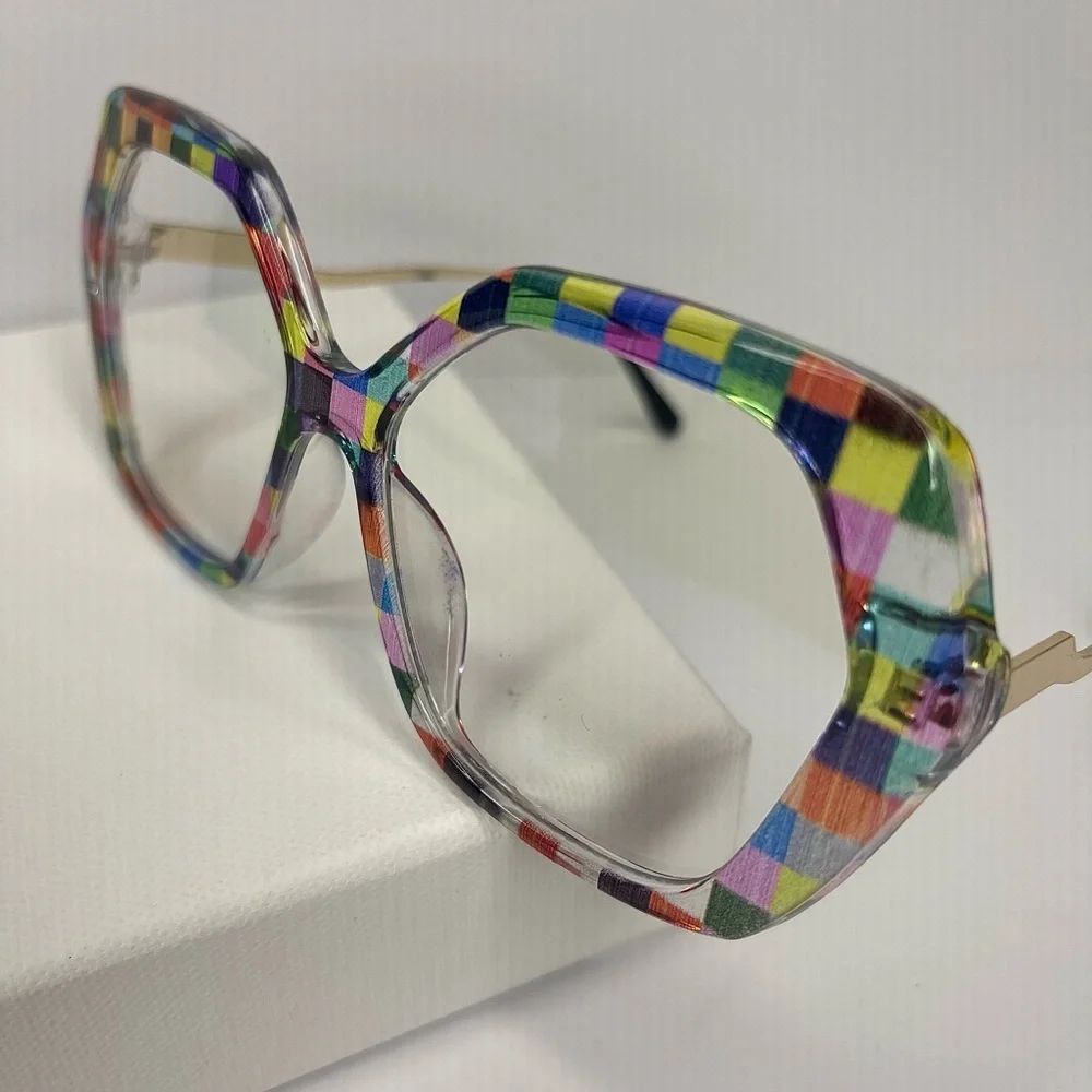 Colorful Checkered Sunglasses